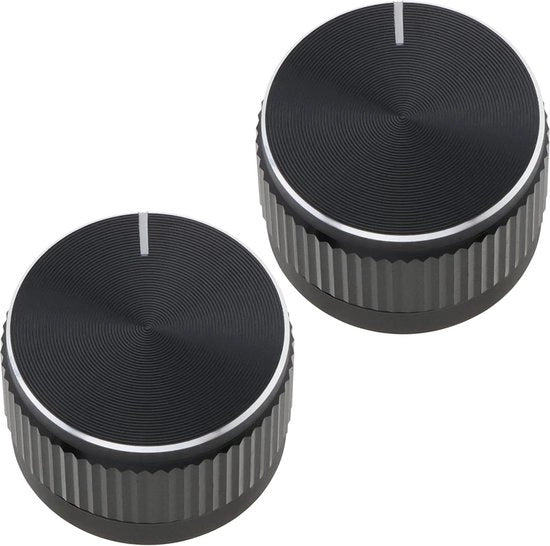 2 pezzi di Pulsante Radio D-Hole 20x13mm - Pulsante di Regolazione del Volume Radio - Compatibile con Suzuki ALTO - Contenuto in HTML.