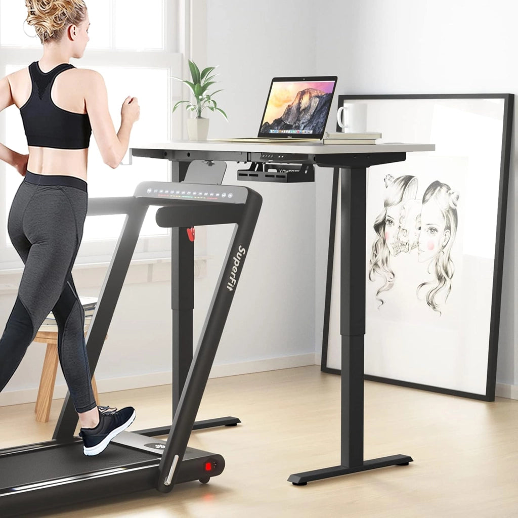 Scrivania Elettrica, Regolabile in 3 Altezze, Doppio Motore, Inferiore a 50 Db, Design Protezione Anticollisione e Protezione Contro Surriscaldamento, Velocità di 25mm/s, Carico di 80 kg