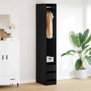 Guardaroba Rovere Nero 50 x 30 x 200 cm Legno multistrato 3403221