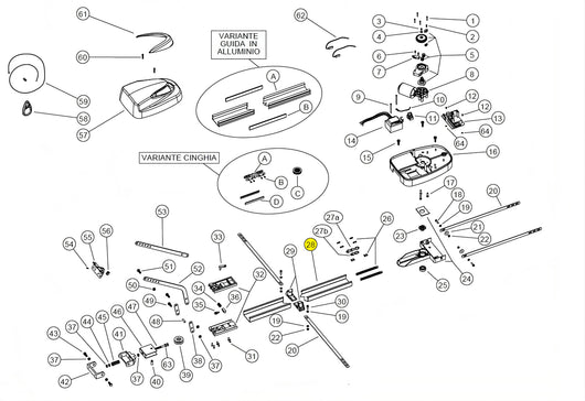 PF001 GUIDA IN FERRO MT3 UTILE UNIKO RICAMBIO