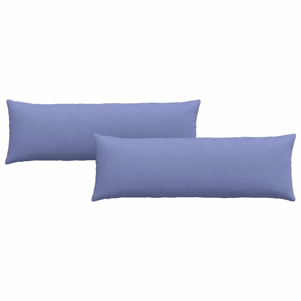 Cuscini da Divano 2 pz | Cuscini per sedie Blu jeans 120 x 40 cm Tessuto