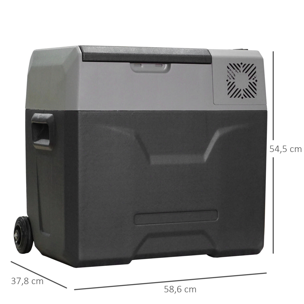 Frigorifero Portatile per Auto 50L ¨C zephmum ¨C Grigio 58.6x37.8x54.5cm