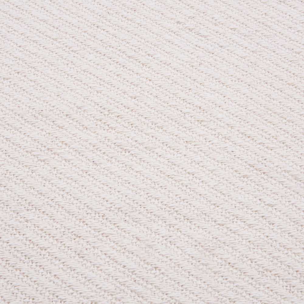 Coperta plaid beige in cotone con frange fatta a mano 125 x 150 cm soggiorno camera da letto divano