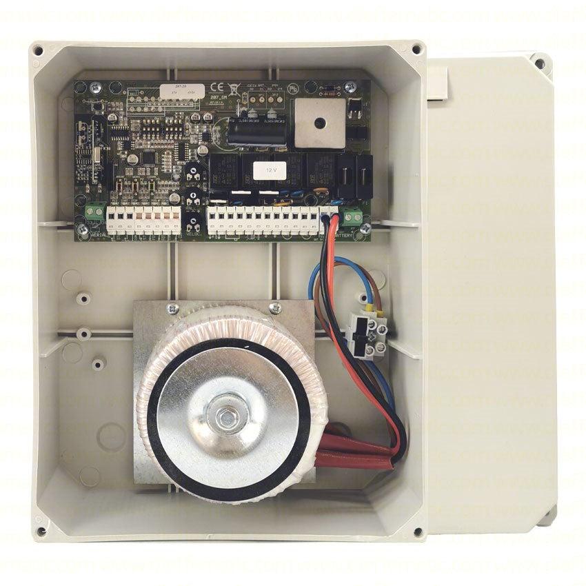 F103/C CENTRALE UNIVERSALE ELBE F103 12 V CON BOX E TRASFORMATORE ANTE BATTENTI