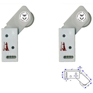 2 ROTELLI CONTATTI ALLARME A PASSAGGIO Securvera SE-RCBDRCVAPD
