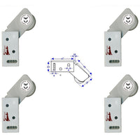 4 ROTELLI CONTATTI ALLARME A PASSAGGIO Securvera SE-RCBQRCVAPD