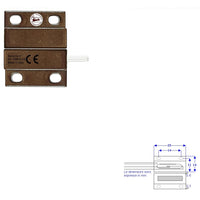 MICROCONTATTO MAGNETICO NC A MATTONCINO DA ESTERNO Securvera ST-10MCMMFEPC