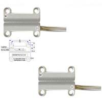 2 CONTATTI MAGNETICI A MATTONCINO DA ESTERNO CONTATTO NC Securvera ST-400DMMBFTD
