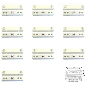 10 CONTATTI MAGNETICI DA ESTERNO PER INFISSI NON FERROSI Securvera ST-41BCMEPXSC