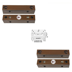 2 CONTATTI MAGNETICI DA ESTERNO PER INFISSI NON FERROSI Securvera ST-41MCMEP2SC