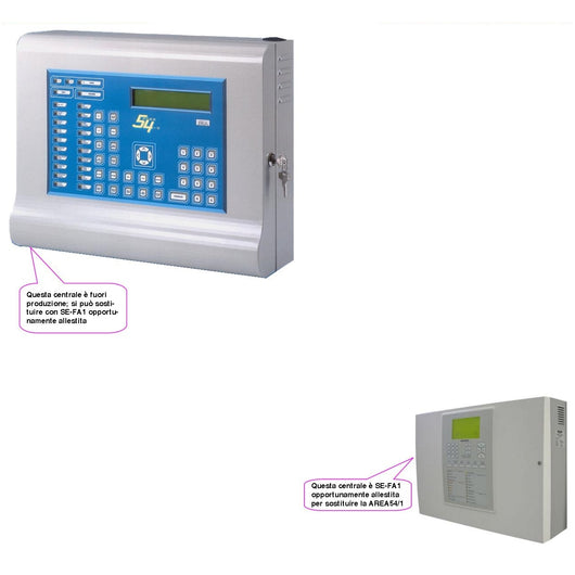 CENTRALE INDIRIZZATA 16 BIT PER IMPIANTO ANTINCENDIO Securvera SE-A54CIASBSD