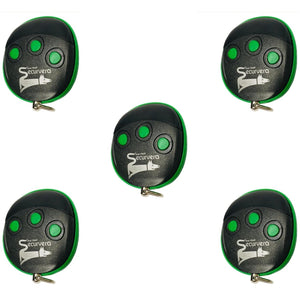 5 RADIOCOMANDI CLONATORI 3 CANALI DEFAULT Securvera SV-RAT5RCTCSD