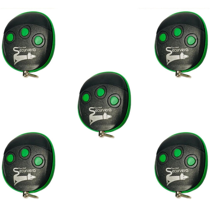 5 RADIOCOMANDI CLONATORI 3 CANALI DEFAULT Securvera SV-RAT5RCTCSD