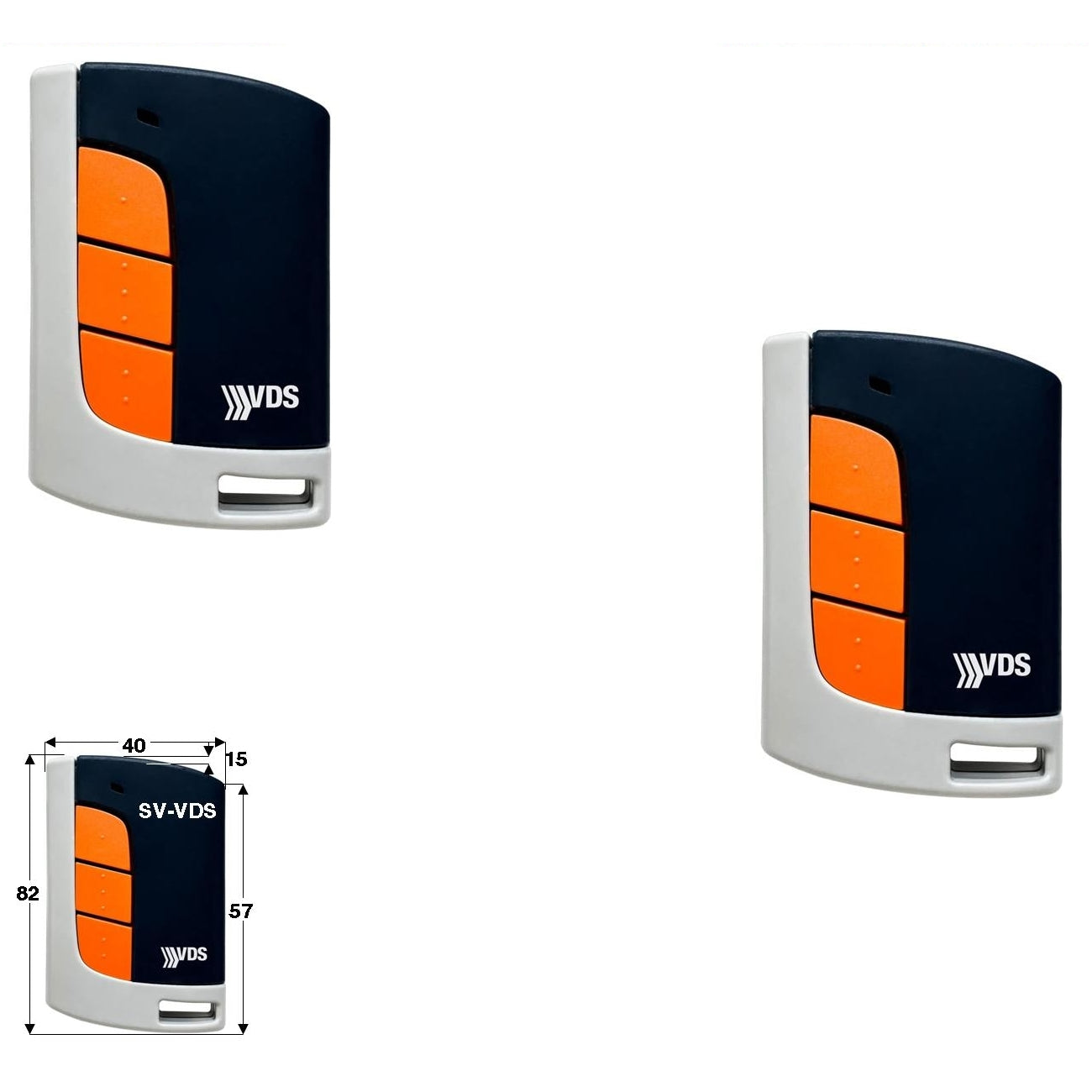 2 RADIOCOMANDI 3 CANALI VDS ROLLING CODE 66 BIT 1 mW Securvera SV-VDSDRCACRE