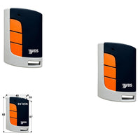 2 RADIOCOMANDI 3 CANALI VDS ROLLING CODE 66 BIT 1 mW Securvera SV-VDSDRCACRE