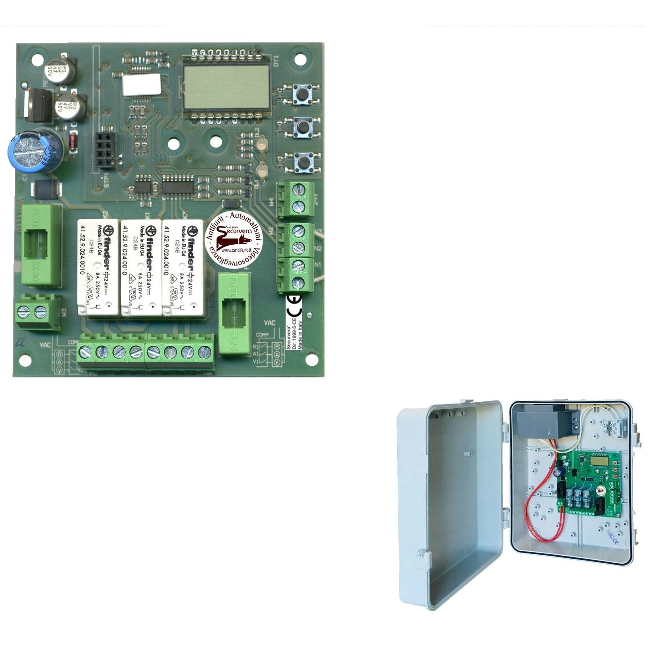 CENTRALE PER 2 SEMAFORI 2/3 LUCI CICLICA O PRENOTAZIONE Securvera SS-CESCS23APC