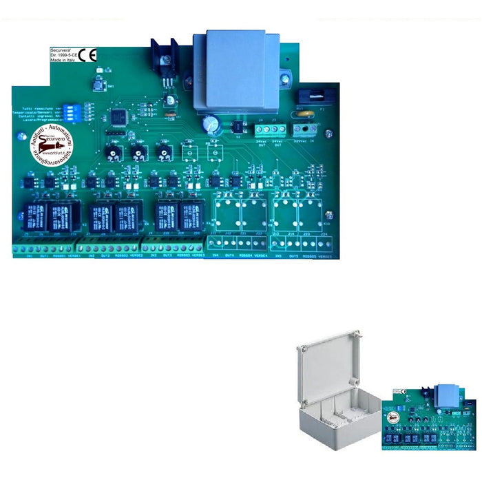 CENTRALE DI COMANDO 3 SEMAFORI 2 LUCI PRENOTAZIONE Securvera SK-CS3CS3S2LE