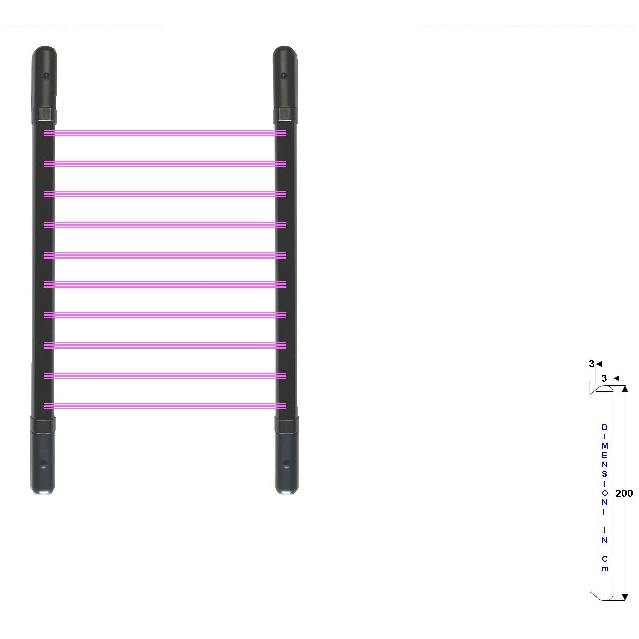 SENSORE 10 DOPPI RAGGI IR ATTIVO BARRIERA PER FINESTRA Securvera SM-BMDBFTDRTD