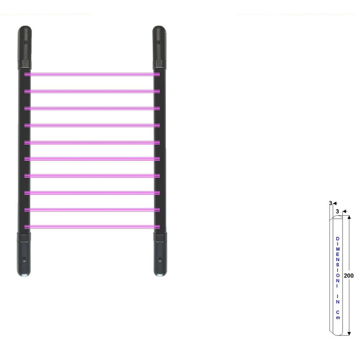SENSORE 10 DOPPI RAGGI IR ATTIVO BARRIERA PER FINESTRA Securvera SM-BMDBFTDRTE