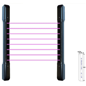 SENSORE DI ALLARME 8 DOPPI FASCI IR BARRIERA ESTERNA Securvera SD-BOEBETDFTC