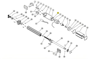 121022 COPERCHIO POSERIORE STATORE ALLUMINIO LINEAR 11 VH 230V RICAMBIO