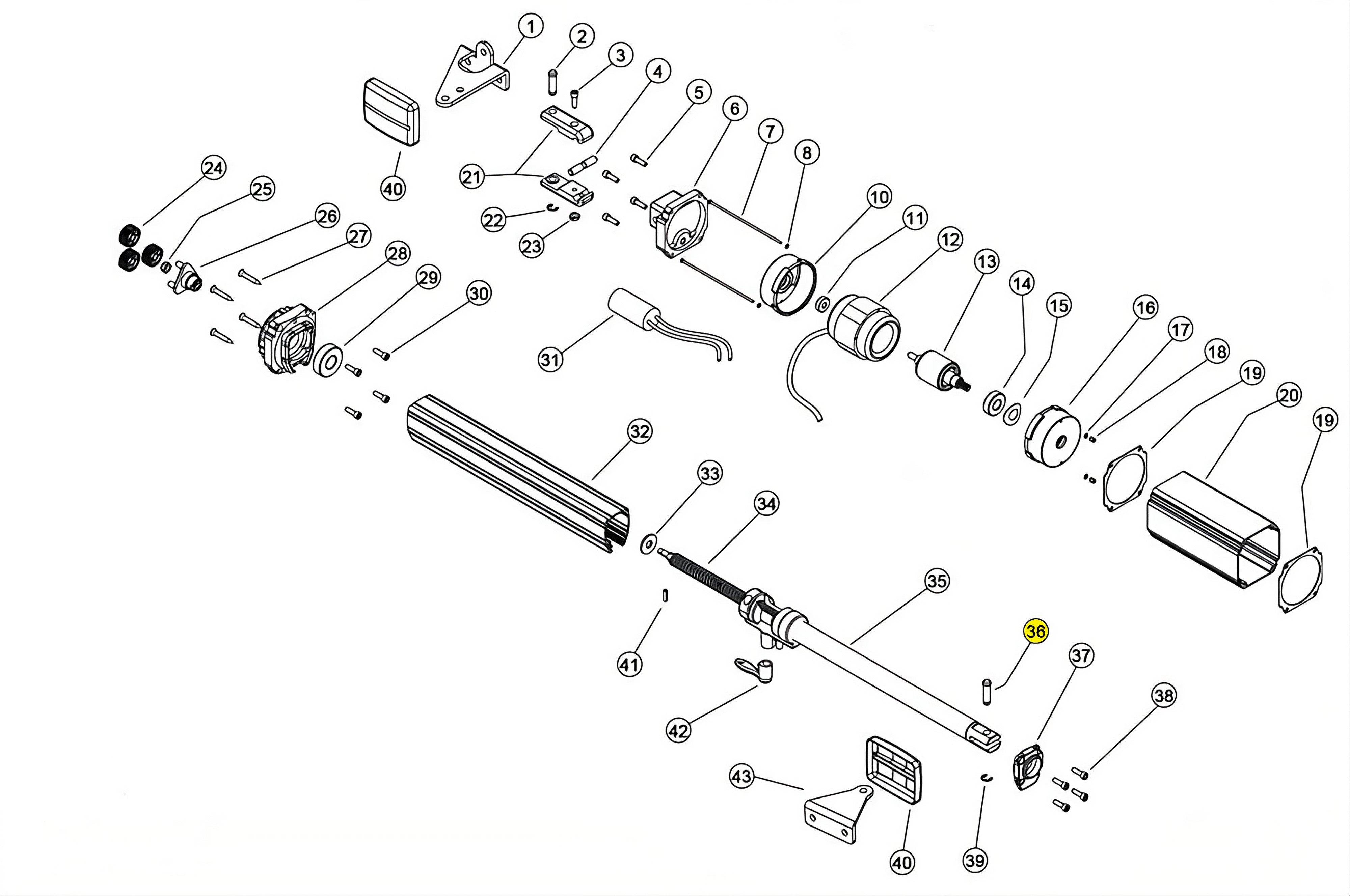 121089 PERNO D12 PER FORCELLA ANTERIORE LINEAR 11 VH 230V RICAMBIO