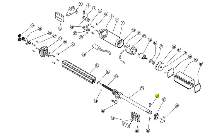 121089 PERNO D12 PER FORCELLA ANTERIORE LINEAR 11 VH 230V RICAMBIO