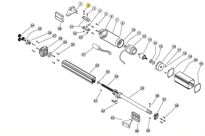 121092 PERNO D12 PER FORCELLA POSTERIORE LINEAR 11 VH 230V RICAMBIO