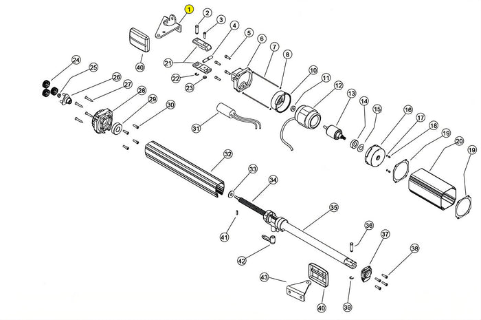 121337 STAFFA POSTERIORE LINEAR 11 VH 230V RICAMBIO