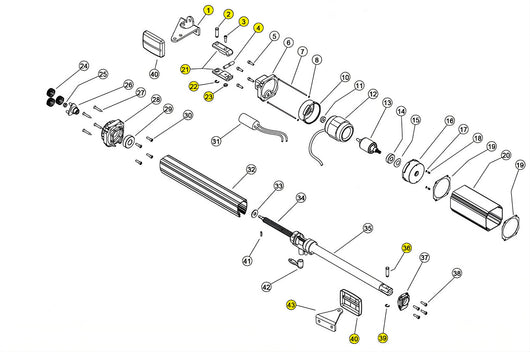 ACC001 ACCESSORI DI FISSAGGIO LINEAR 11 VH 230V RICAMBIO
