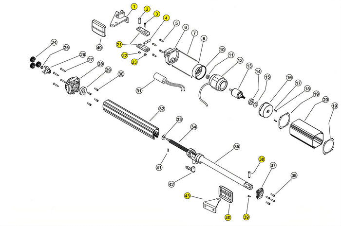 ACC001 ACCESSORI DI FISSAGGIO LINEAR 11 VH 230V RICAMBIO