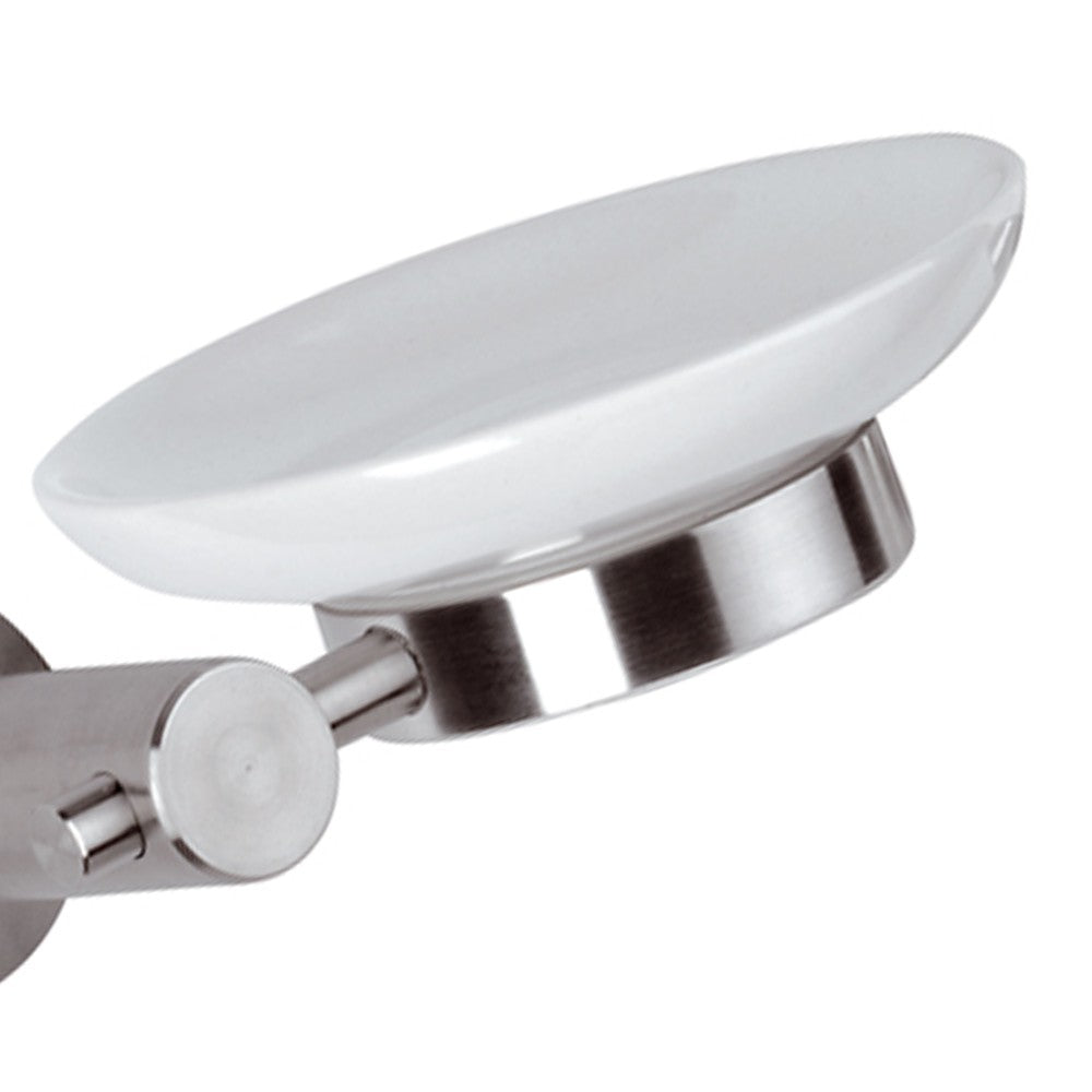 Portasapone in ceramica - serie minimal inox