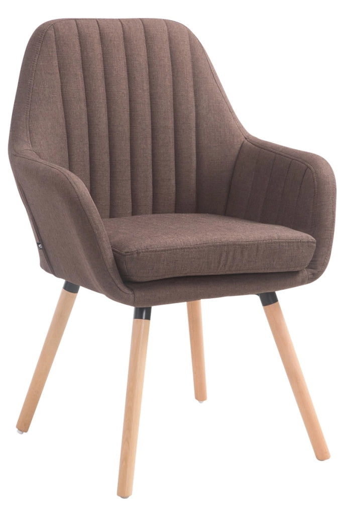 Poltroncina Florian in tessuto marrone,natura