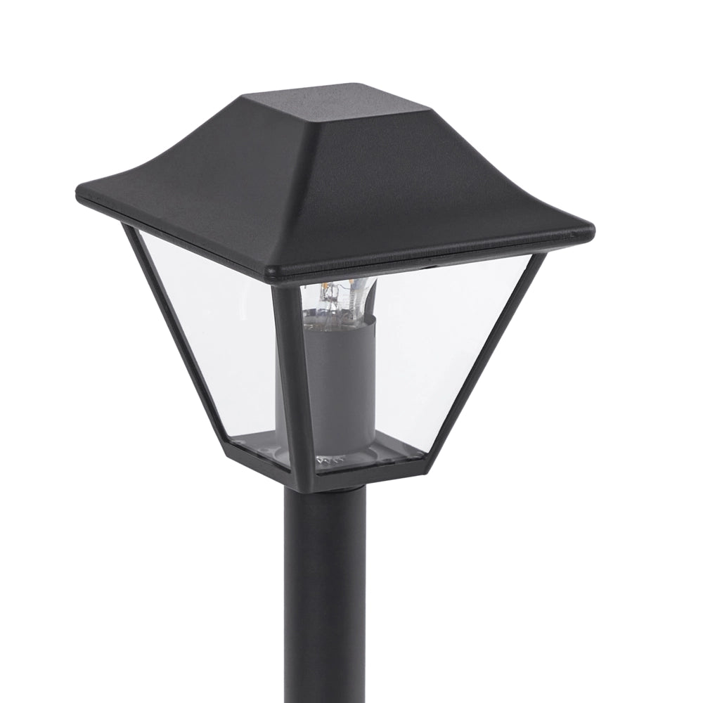 Dissuasore di luce in alluminio nero 94 cm Lampada da sentiero Illuminazione esterna del giardino Design moderno