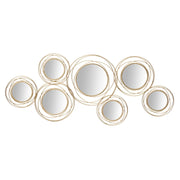 Pannello/specchio Gold Round cm 124,5x4x53,5