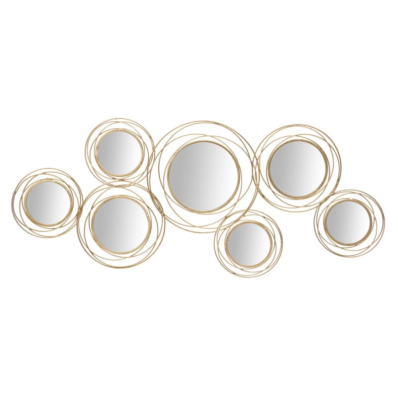 Pannello/specchio Gold Round cm 124,5x4x53,5