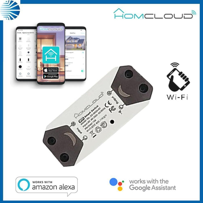 Interr. modulo luce WIFI SMART intelligente 1 canale GOOGLE ALEXA