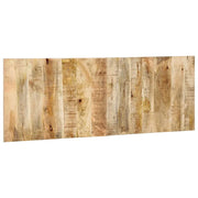 vidaXL Testiera 140 cm in Legno Massello di Mango Grezzo