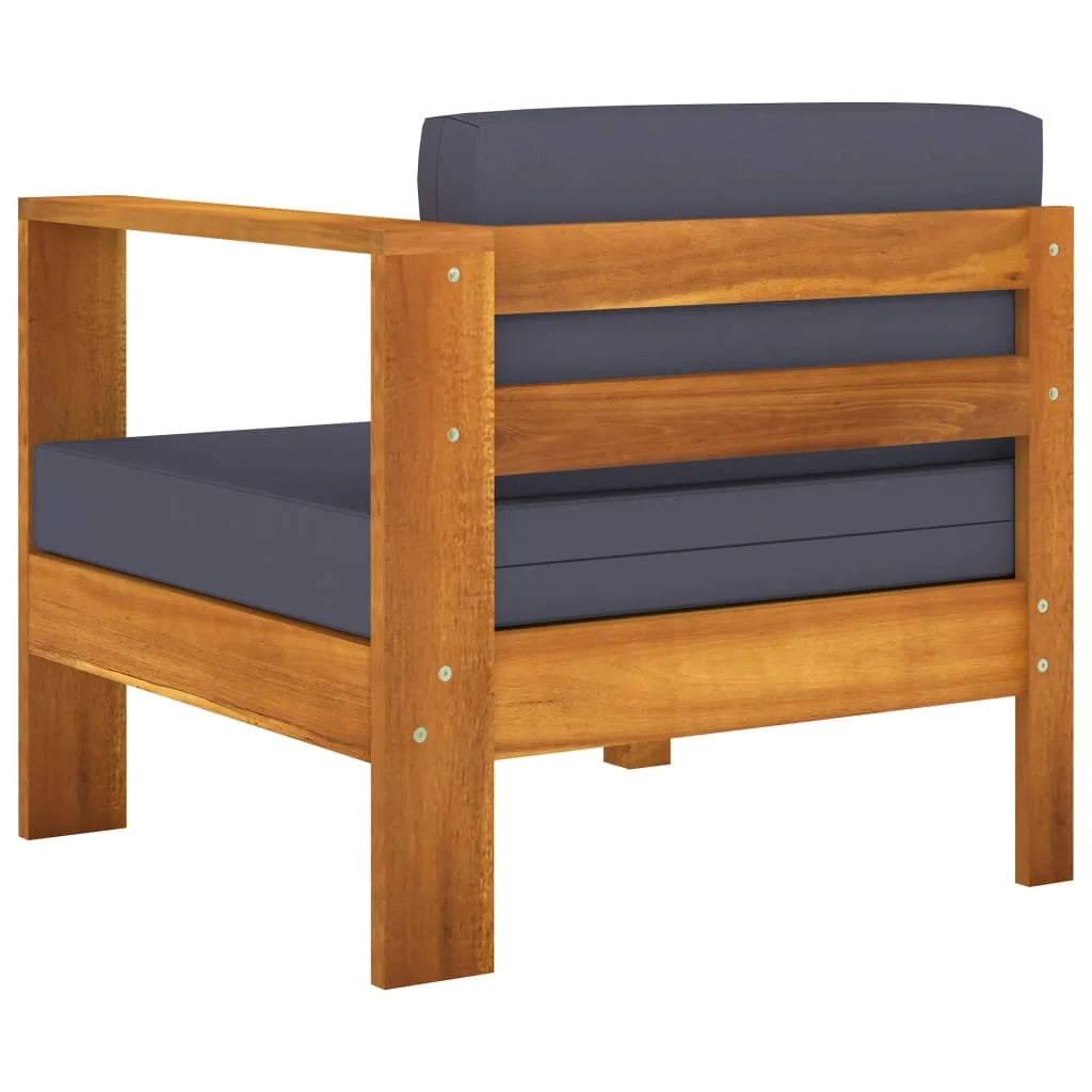 Set di mobili da giardino per esterni 8 pezzi con cuscini legno di acacia grigio scuro 02_0017593