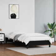 Giroletto-Struttura Letto Nero 80x200 cm in Similpelle 333464