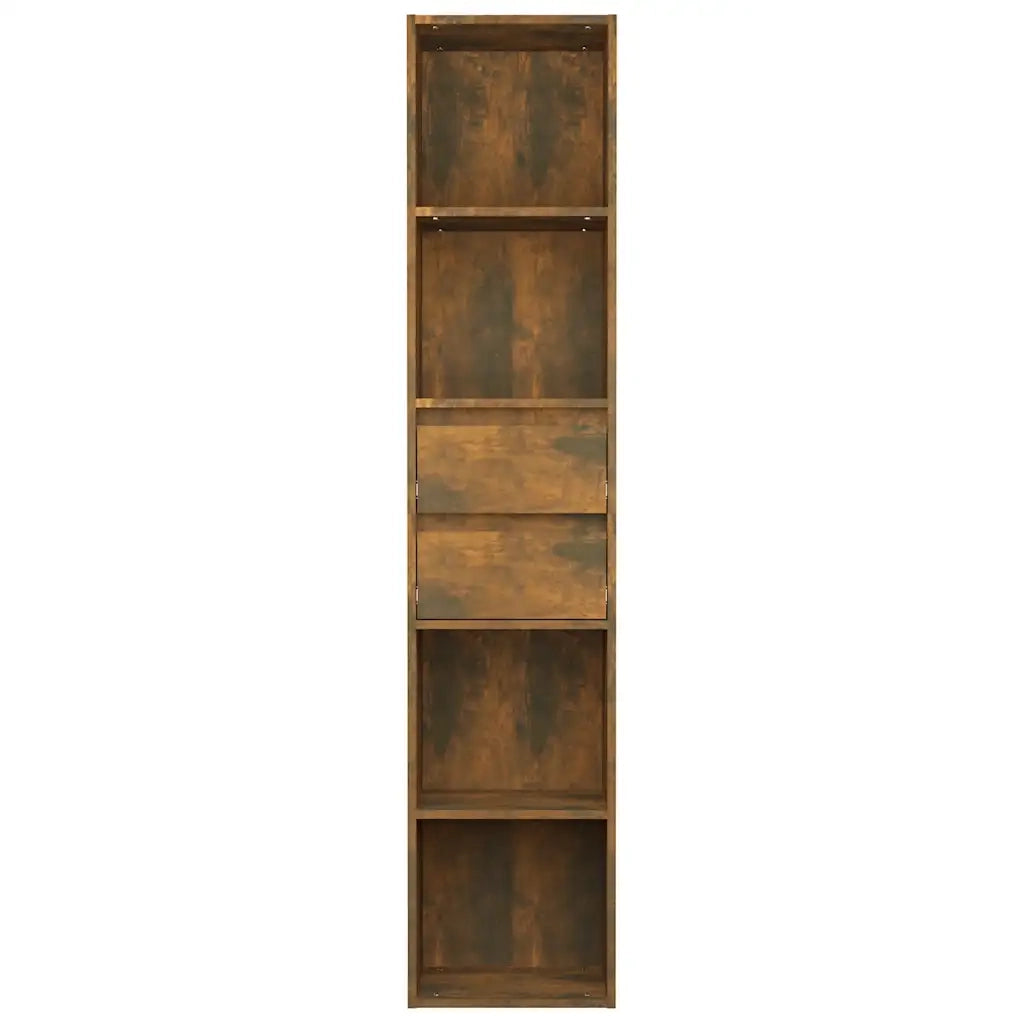 Libreria Rovere Fumo 36x30x171 cm in Legno Multistrato 815534