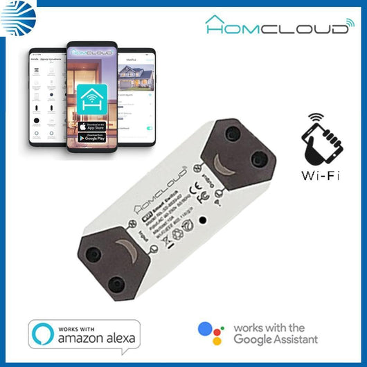 Interr. modulo luce WIFI SMART intelligente 1 canale GOOGLE ALEXA