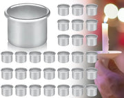 Metalliche Oreficerie 30 pezzi - Sostegno per candele da tavola - Sostegno per candele da tavola - Sostegno per lumini da tavola - Diametro interno 22 mm - Esperienza di angolazione confortevole