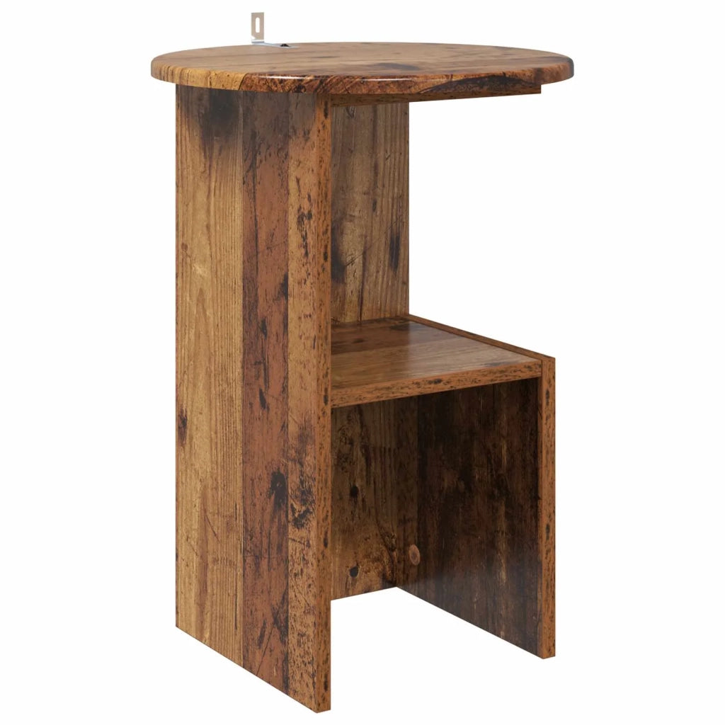 Tavolo laterale Legno antico Ø 39,5 x 55 cm 8001044