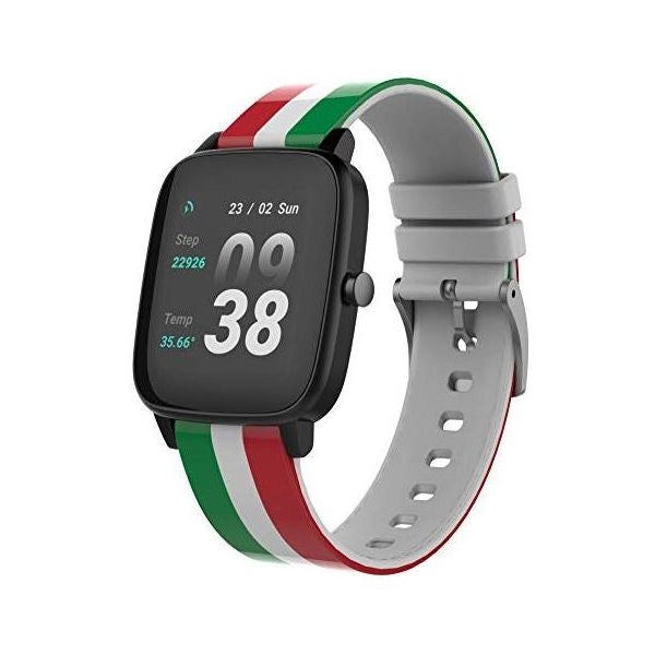 I-bike smartwatch dw-019gt resistente all’acqua ip68 display 1.4 tft bluetooth con termometro e cardiofrequenzimetro blu - italia