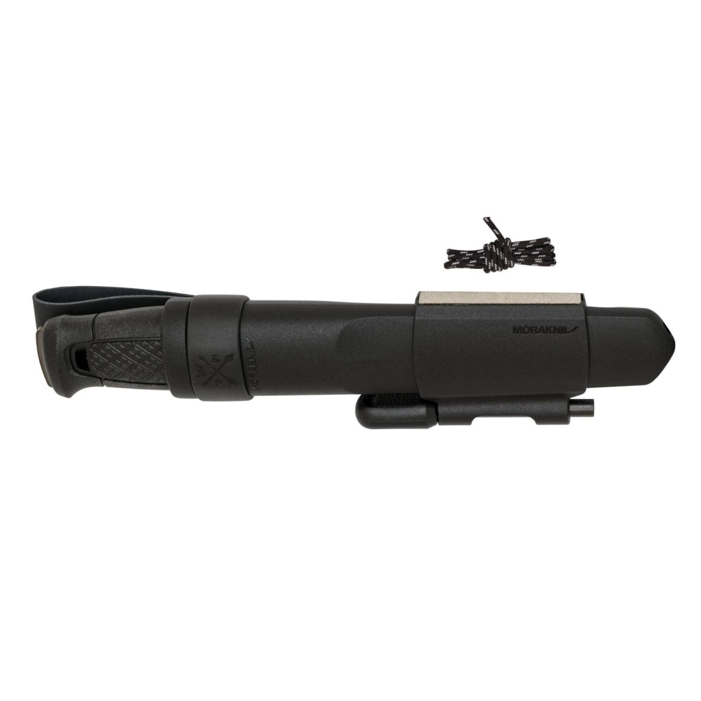 Morakniv 13915 Garberg Coltello da Caccia in Acciaio al Carbonio con Kit di Sopravvivenza colore Nero