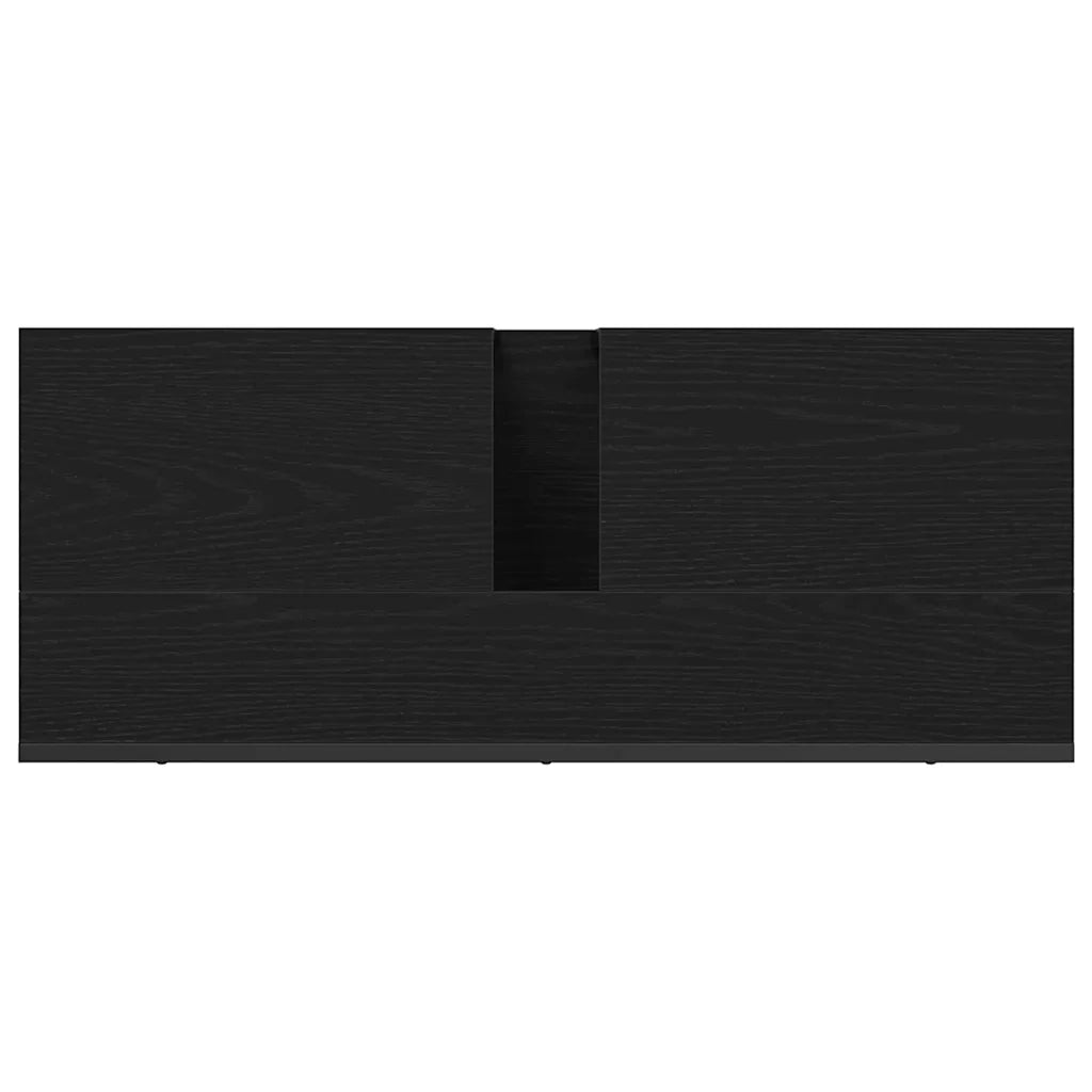 Armadio per Lavabo da Bagno Rovere Nero 80 x 30 x 60 cm 863121