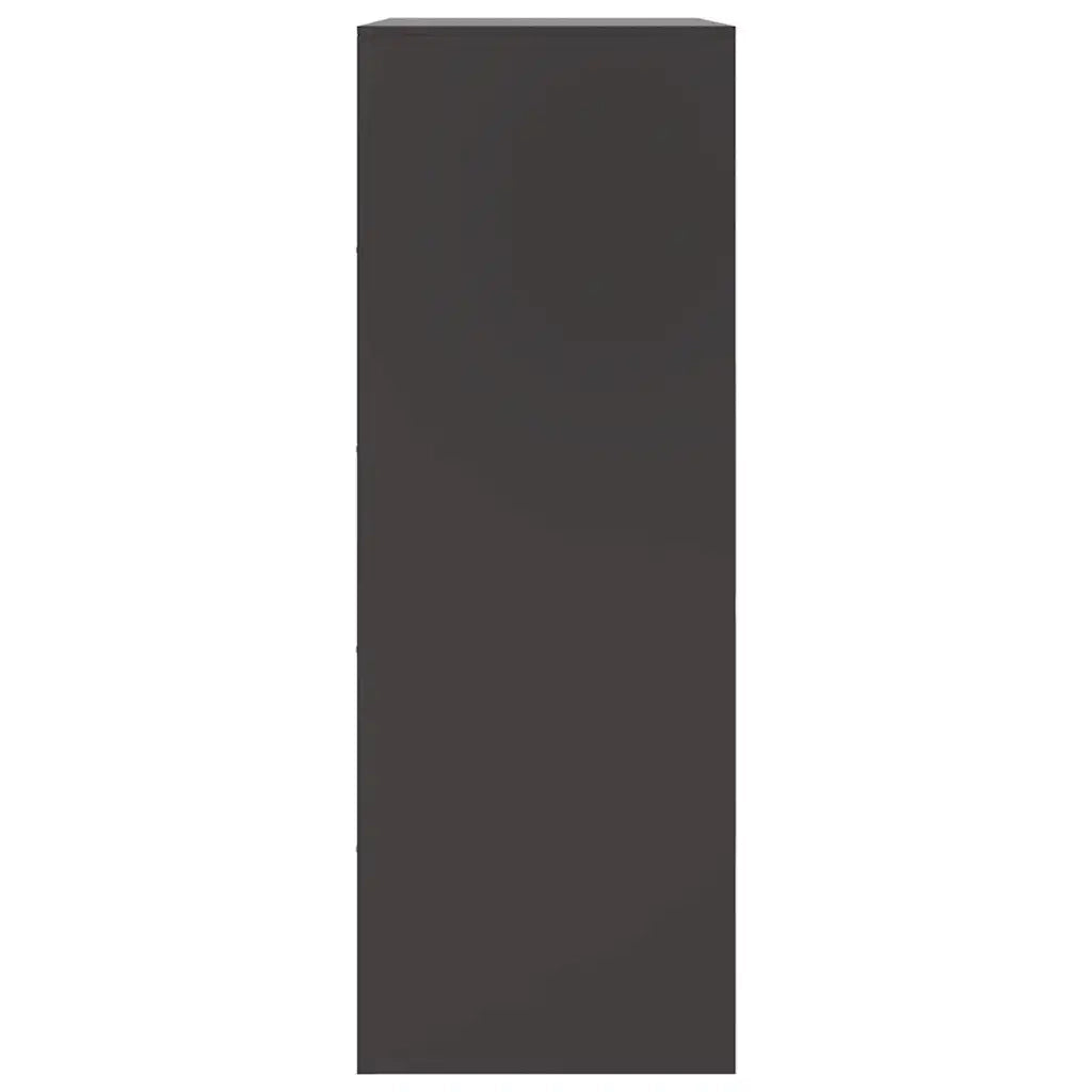 Credenza-Buffet-Armadio da cucina Nera 67x39x107 cm in Acciaio 985779