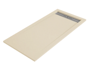 Piatto doccia BIDAI 80x180 cm Crema griglia in acciaio