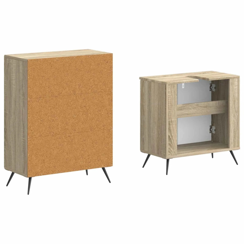 Set di Armadi da Bagno da 2 Pezzi BREDA Rovere Sonoma 3417641